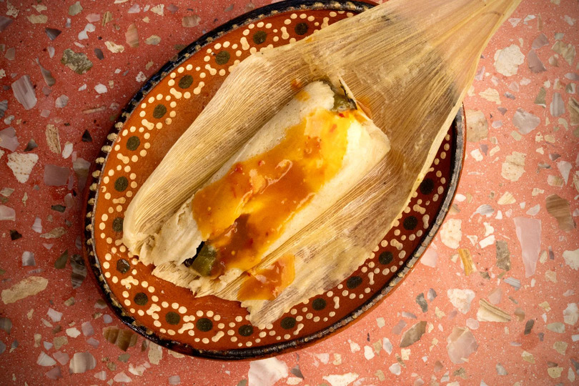 IMAGEN DE TAMALES DE RAJAS CON QUESO